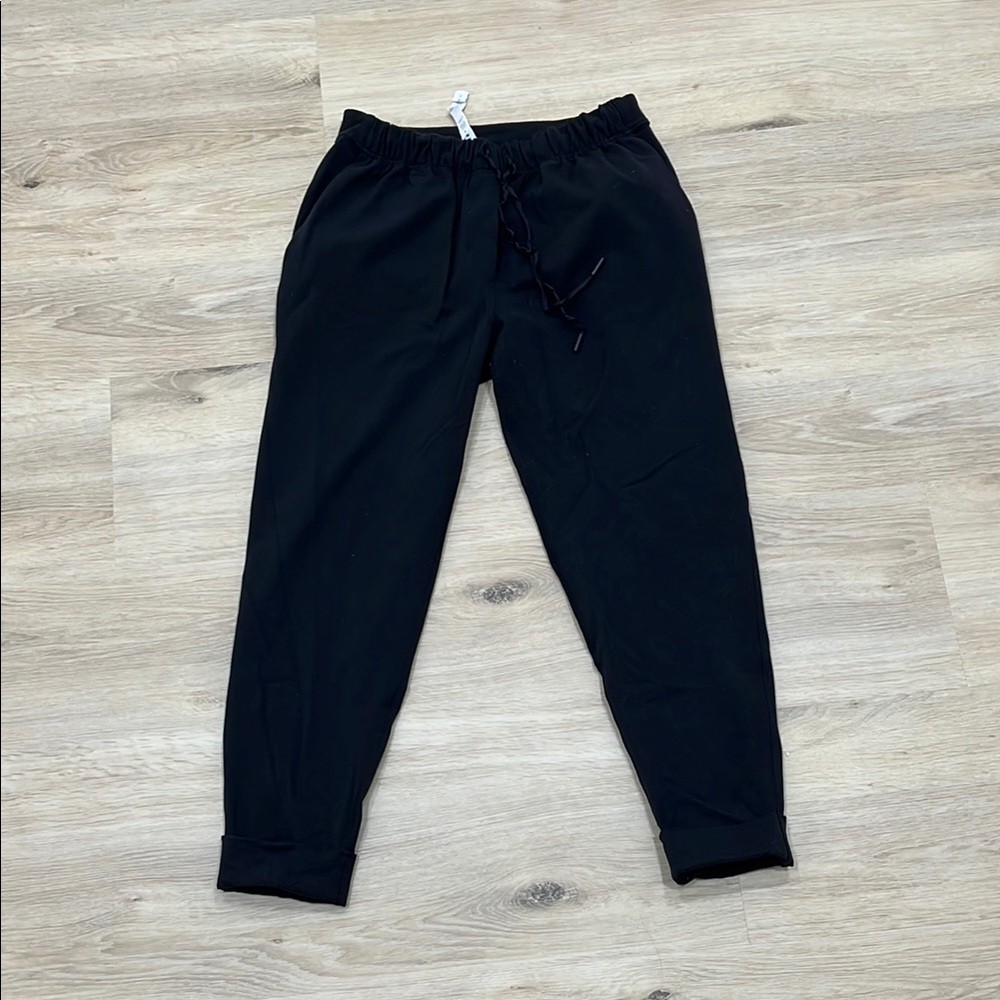 Lululemon Black Joggers with Cuffed Bottoms
